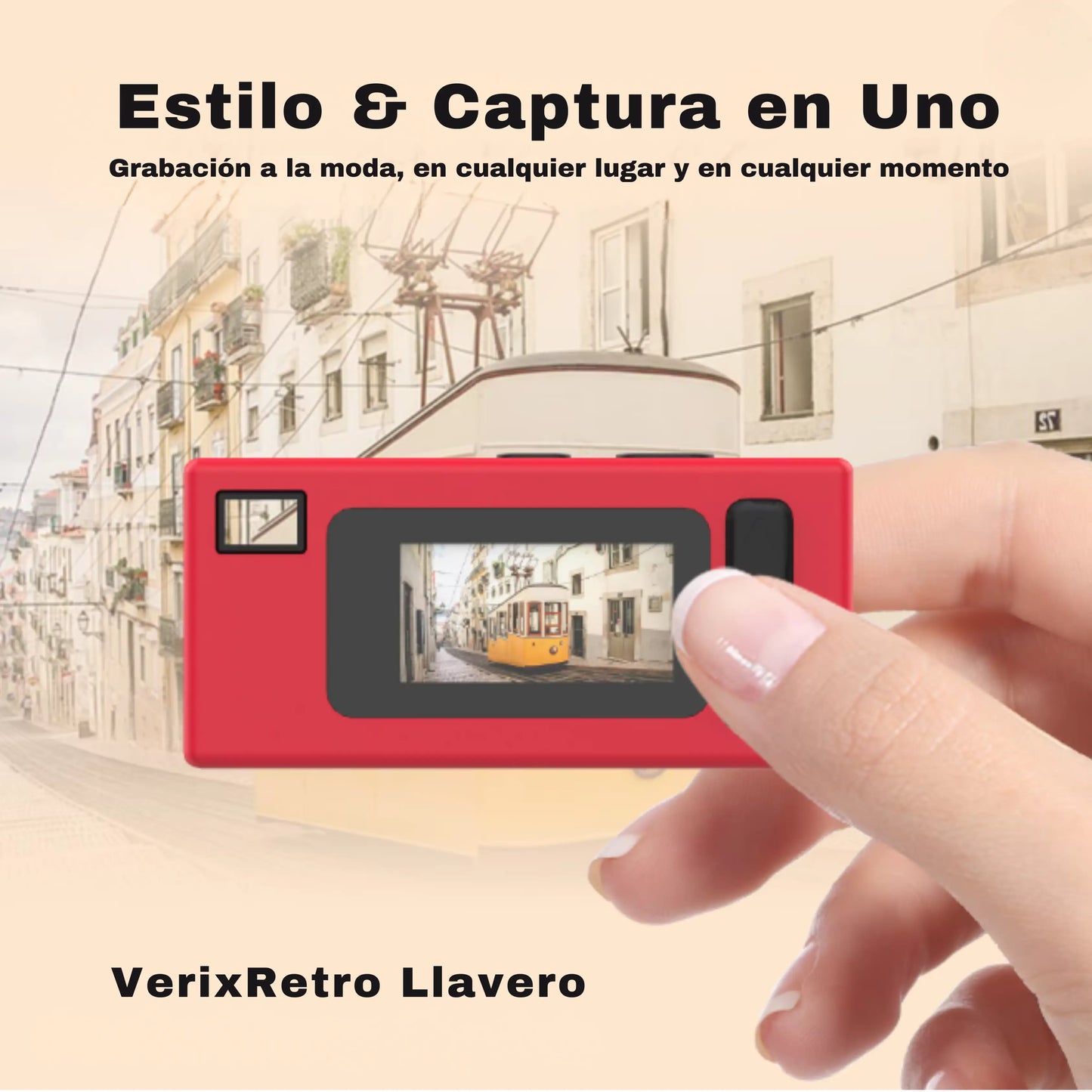 Minicamara Llavero Retro 1080P