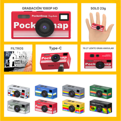 Minicamara Llavero Retro 1080P